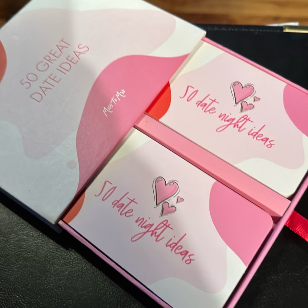Deck of 50 Date Night Idea cards, boxed set, Miss to Mrs, New
